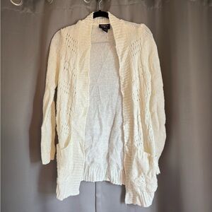 Cream Cardigan w/ Pockets